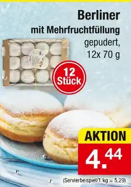Zimmermann Berliner mit mehrfruchtfüllung Angebot
