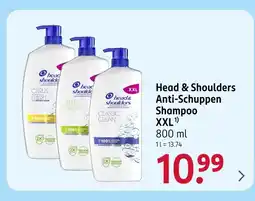 Rossmann Head & shoulders anti-schuppen shampoo xxl citrus fresh Angebot