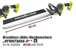 toom Baumarkt Ryobi brushless-akku-heckenschere „ry18htx60a-0“ Angebot