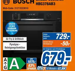 Expert Bosch einbau backofen hbg378ab3 Angebot
