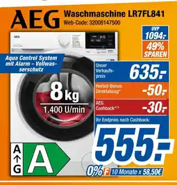 Expert Aeg waschmaschine lr7fl841 Angebot