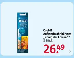 Rossmann Oral-b aufsteckzahnbürsten „könig der löwen“ Angebot