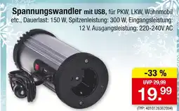 Zimmermann Spannungswandler mit usb Angebot