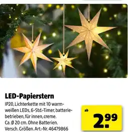 Hagebau Led-papierstern Angebot