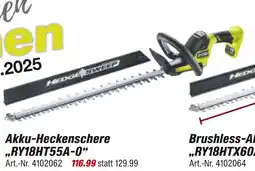 toom Baumarkt Akku-heckenschere ry18ht55a-0 Angebot