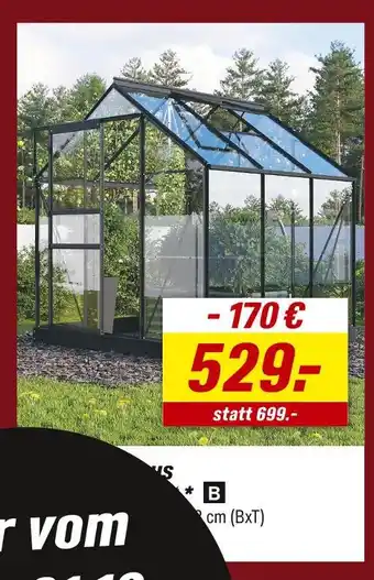toom Baumarkt Gewächshaus 'planet 3800' Angebot