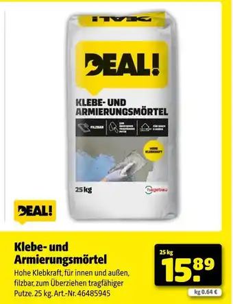 Hagebau Klebe- und armierungsmörtel Angebot