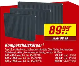 toom Baumarkt Kompaktheizkörper Angebot