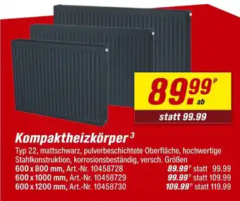 toom Baumarkt Kompaktheizkörper Angebot