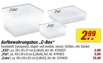 toom Baumarkt Aufbewahrungsbox „xxs“ Angebot