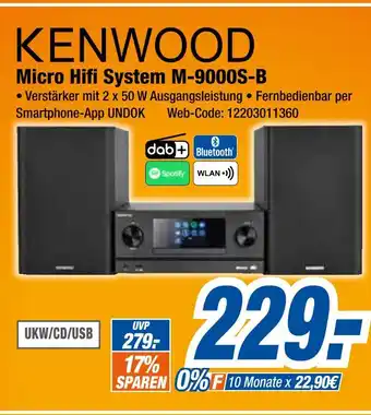 Expert Kenwood micro hifi system m-9000s-b Angebot