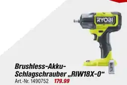 toom Baumarkt Ryobi brushless-akku-schlagschrauber „riw18x-0“ Angebot