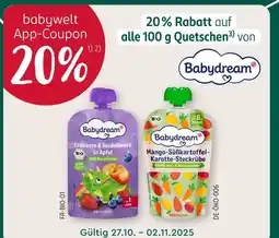 Rossmann Babydream 20% rabatt Angebot
