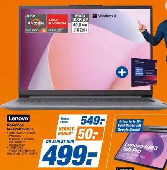Expert Lenovo ideapad slim 3 Angebot