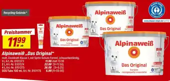 toom Baumarkt Alpinaweiß das original 1 l Angebot