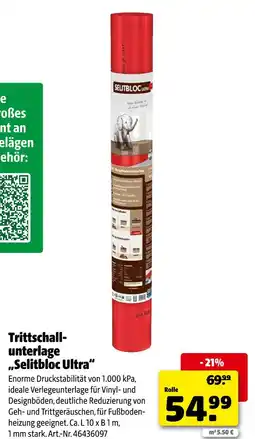 Hagebau Selitbloc ultra trittschallunterlage Angebot