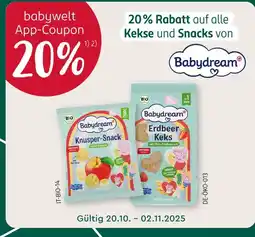 Rossmann Babydream 20% rabat Angebot