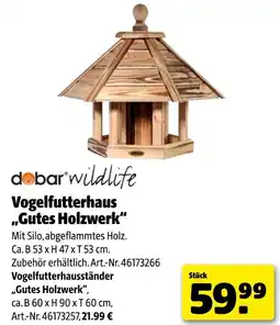 Hagebau Dobar wildlife vogelfutterhaus „gutes holzwerk“ Angebot
