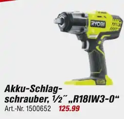 toom Baumarkt Ryobi akku-schlagschrauber, 1/2”, „r18iw3-0“ Angebot
