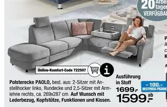 Ostermann System polster polsterecke paolo Angebot