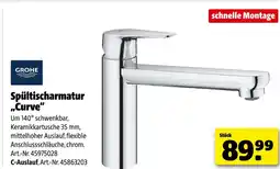 Hagebau Grohe spültischarmatur „curve“ Angebot