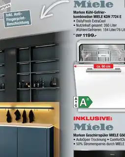 Ostermann Miele kühl-gefrierkombination miele kdn 7724 e Angebot