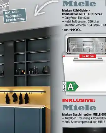 Ostermann Miele kühl-gefrierkombination miele kdn 7724 e Angebot