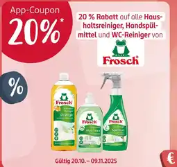 Rossmann Frosch 20 % rabatt Angebot