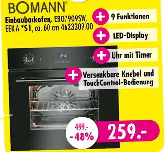 Möbel Boss Einbaubackofen Angebot