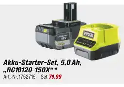 toom Baumarkt Ryobi akku-starter-set, 5,0 ah, „rc18120-150x“ Angebot