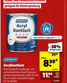 Hagebau Renovo acrylbuntlack Angebot