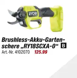 toom Baumarkt Ryobi brushless-akku-gartenschere Angebot