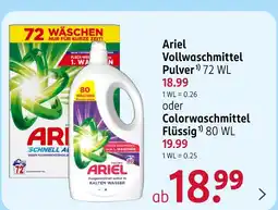 Rossmann Ariel vollwaschmittel pulver Angebot