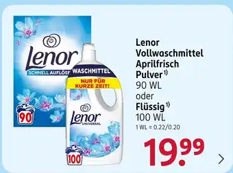 Rossmann Lenor vollwaschmittel aprilfrisch pulver Angebot