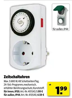 Hagebau Zeitschaltuhren für innen Angebot