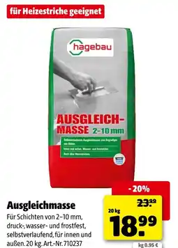 Hagebau Hagebau ausgleichmasse Angebot