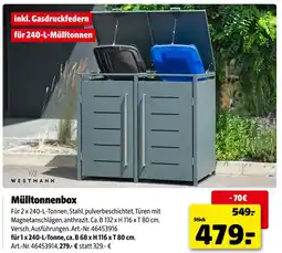 Hagebau Westmann mülltonnenbox Angebot