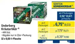 METRO Underberg Kräuterlikör Angebot