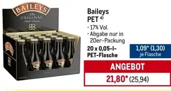 METRO Baileys PET Angebot