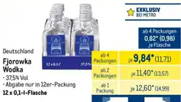 METRO Deutschland Fjorowka Wodka Angebot