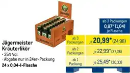METRO Jägermeister Kräuterlikör Angebot