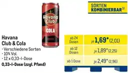 METRO Havana Club & Cola Angebot
