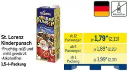 METRO St. Lorenz Kinderpunsch Angebot