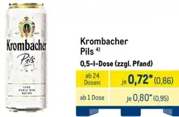 METRO Krombacher Pils Angebot