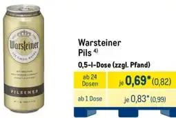 METRO Warsteiner Pils Angebot