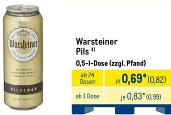 METRO Warsteiner Pils Angebot