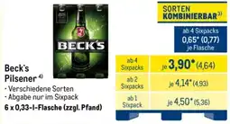 METRO Beck's Pilsener Angebot
