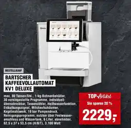 Handelshof BARTSCHER KAFFEEVOLLAUTOMAT KV1 DELUXE Angebot