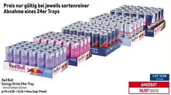 METRO Red Bull Energy Drink 24er Tray Angebot