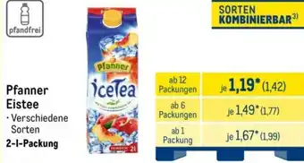METRO Pfanner Eistee Angebot